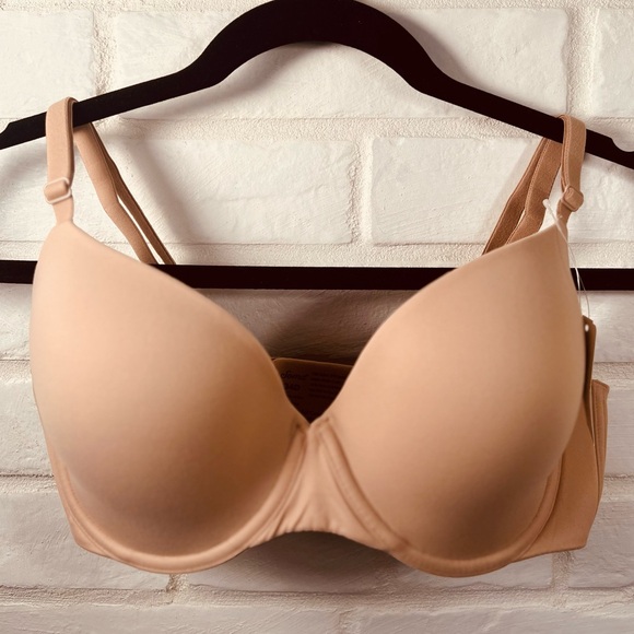 NWT Soma Enbliss Full Coverage Lined Underwire Bra 34 D Soft Tan Nude #0007 - Picture 1 of 13